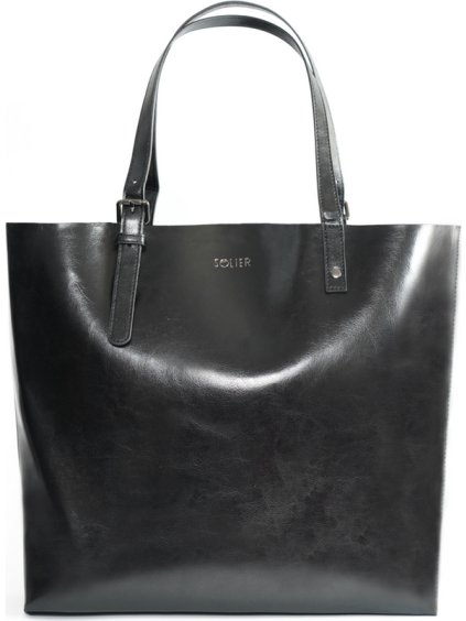 ČERNÁ DÁMSKÁ SHOPPER KABELKA TIVORA (Velikost ONE SIZE)