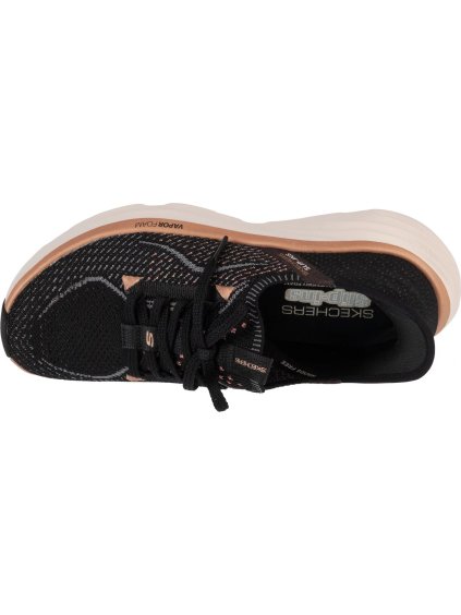 ČERNÉ DÁMSKÉ SPORTOVNÍ TENISKY SKECHERS SLIP-INS: D'LUX VAPOR - EVENING GLOW