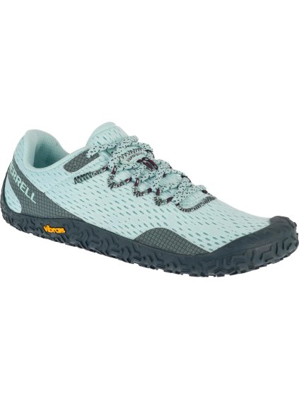 SVĚTLE MODRÉ DÁMSKÉ SPORTOVNÍ BAREFOOT BOTY MERRELL VAPOR GLOVE 6 (Velikost 36)