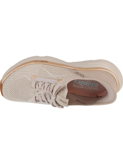 BÉŽOVÉ DÁMSKÉ SPORTOVNÍ TENISKY SKECHERS SLIP-INS: D'LUX VAPOR - EVENING GLOW