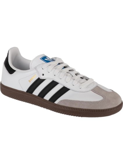 BÍLO-ČERNO-ŠEDÉ TENISKY ADIDAS SAMBA OG