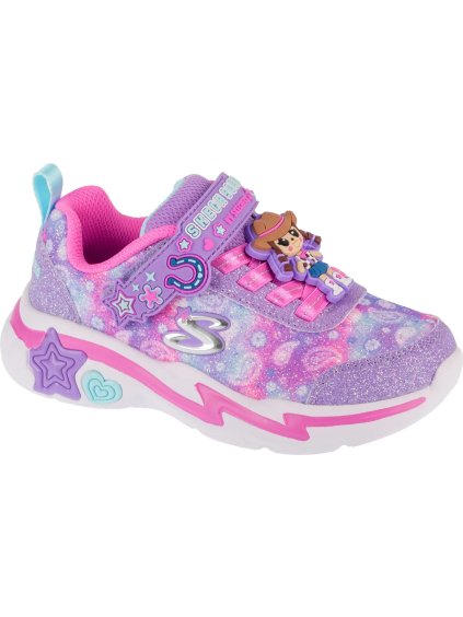 SVĚTLE FIALOVÉ DÍVČÍ TENISKY SKECHERS SNUGGLE SNEAKS - SKECH SQUAD