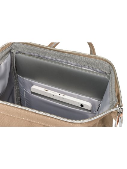 PETERSON TMAVĚ BÉŽOVÝ DÁMSKÝ CESTOVNÍ BATOH S KAPSOU NA NOTEBOOK