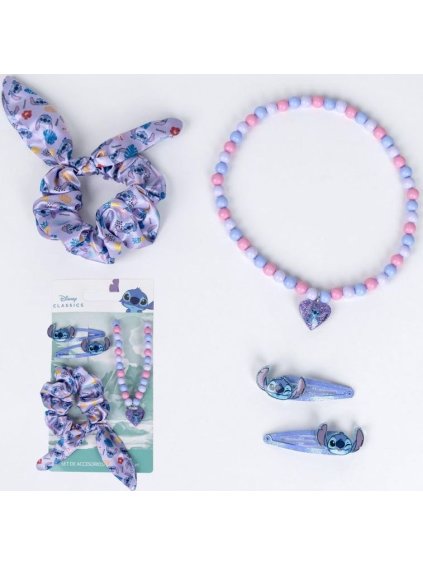 ČTYŘDÍLNÁ SADA DÍVČÍCH DOPLŇKŮ STITCH