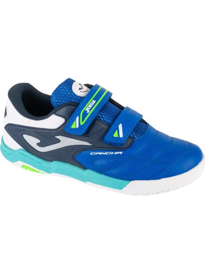 MODRO-BÍLÉ DĚTSKÉ SÁLOVÉ TENISKY JOMA CANCHA JR. 2504 IN