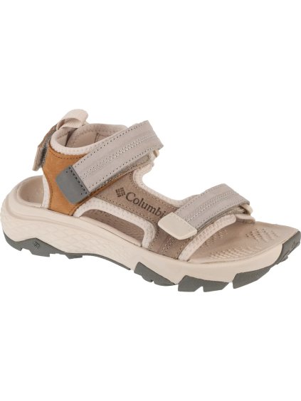 ŠEDO-BÉŽOVÉ DÁMSKÉ SPORTOVNÍ SANDÁLY COLUMBIA PEAKFREAK RUSH SANDAL LEA (Velikost 36)