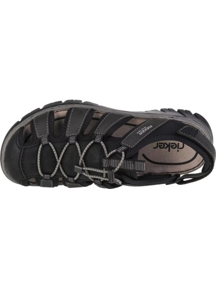 ČERNÉ PÁNSKÉ SANDÁLY RIEKER SANDALS 26770-00 (Velikost 41)