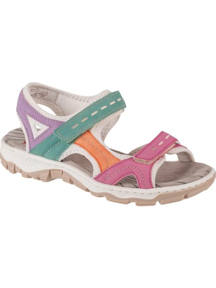 BAREVNÉ DÁMSKÉ SANDÁLY RIEKER SANDALS (Velikost 36)