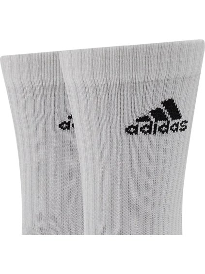 BÍLÉ PÁNSKÉ PONOŽKY ADIDAS CUSHIONED CREW SOCKS 3PP