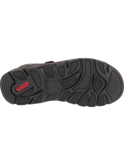 TMAVĚ ŠEDÉ PÁNSKÉ SPORTOVNÍ SANDÁLY RIEKER SANDALS (Velikost 40)