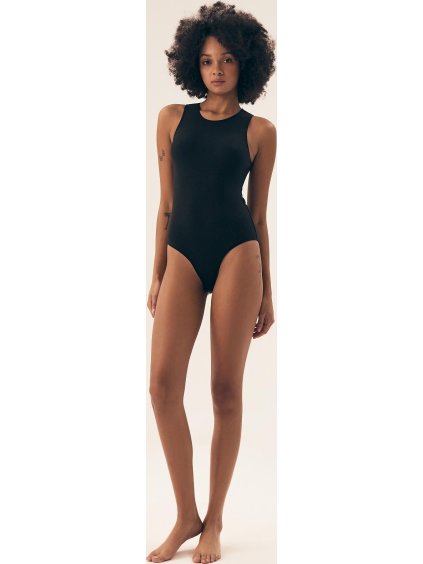 DÁMSKÉ ŽEBROVANÉ BODY HENDERSON LADIES NAZLI (Barva černá, Velikost S)
