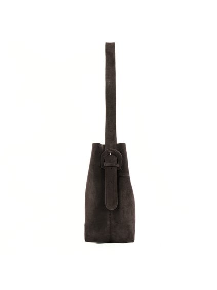 TMAVĚ HNĚDÁ DÁMSKÁ SEMIŠOVÁ SHOPPER KABELKA