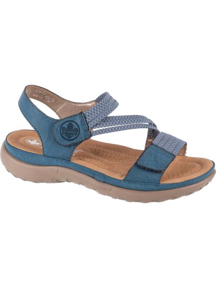 MODRÉ DÁMSKÉ SANDÁLY S PÁSKY RIEKER SANDALS (Velikost 36)