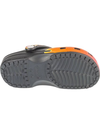 ČERNO-ORANŽOVÉ DĚTSKÉ NAZOUVÁKY CROCS CLASSIC FLAMES CLOG KIDS