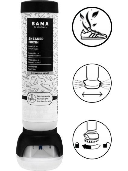 DEODORANT NA SPORTOVNÍ OBUV BAMA ESSENTIALS SNEAKER FRESH ANTIBACTERIAL 100 ML