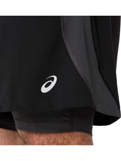 ČERNÉ PÁNSKÉ SPORTOVNÍ ŠORTKY ASICS ROAD 2N1 5IN SHORT
