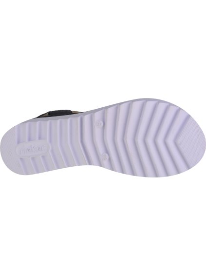 ČERNÉ ETNO DÁMSKÉ SANDÁLY RIEKER SANDALS V44G8-14 (Velikost 36)