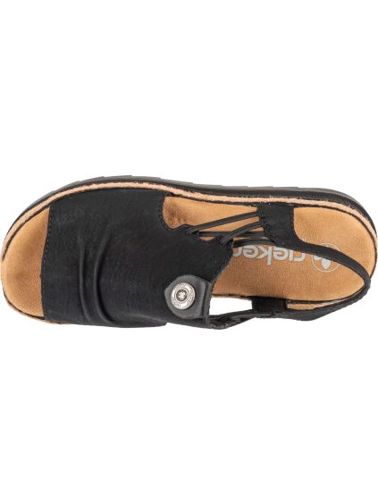 ČERNÉ DÁMSKÉ SANDÁLY RIEKER SANDALS