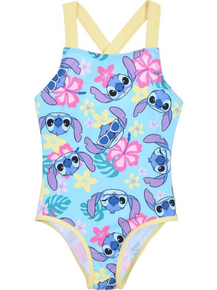 TYRKYSOVO-ŽLUTÉ DÍVČÍ JEDNODÍLNÉ PLAVKY DISNEY, STITCH