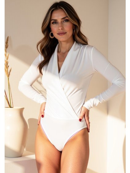 BÍLÉ DÁMSKÉ ELEGANTNÍ BODY