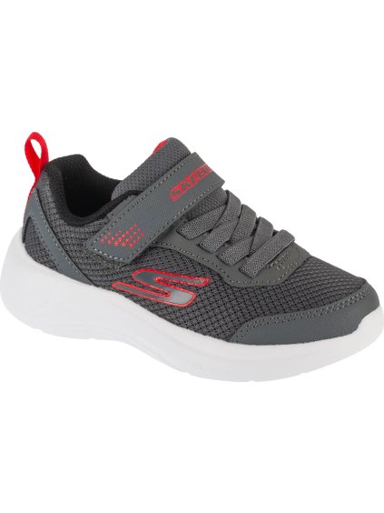TMAVĚ ŠEDÉ DĚTSKÉ TENISKY SKECHERS SELECTORS - RESET ACHIEVED