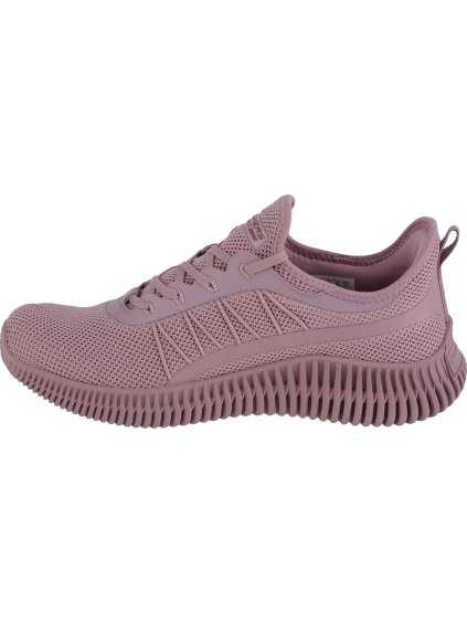 RŮŽOVÉ DÁMSKÉ TENISKY SKECHERS BOBS GEO-NEW AESTHETICS
