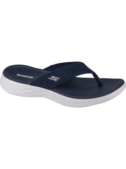 TMAVĚ MODRÉ DÁMSKÉ ŽABKY SKECHERS ON THE GO 600 SUNNY