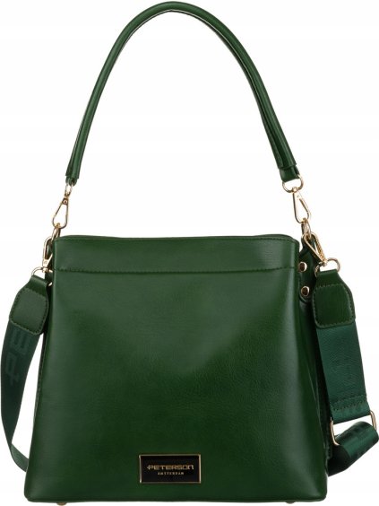 PETERSON TMAVĚ ZELENÁ ELEGANTNÍ CROSSBODY TAŠKA
