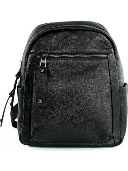 ČERNÝ DÁMSKÝ ELEGANTNÍ KOŽENÝ BATOH (Velikost ONE SIZE)