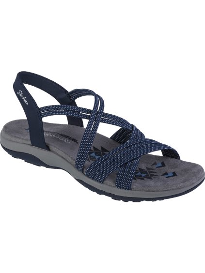 TMAVĚ MODRÉ DÁMSKÉ SANDÁLY SKECHERS REGGAE SLIM - TURN IT UP