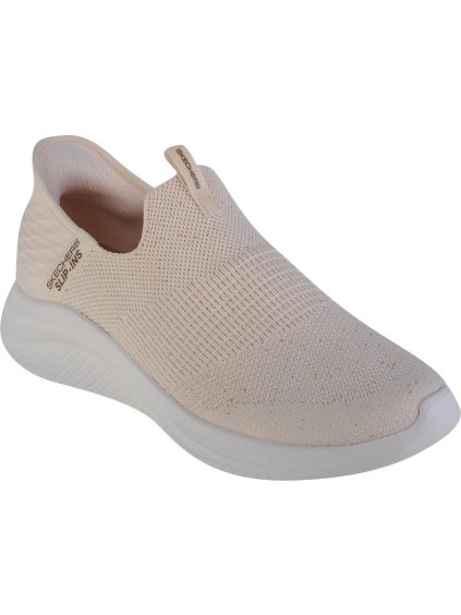 KRÉMOVÉ DÁMSKÉ TENISKY SKECHERS SLIP-INS ULTRA FLEX 3.0-SHINY NIGHT (Velikost 36)