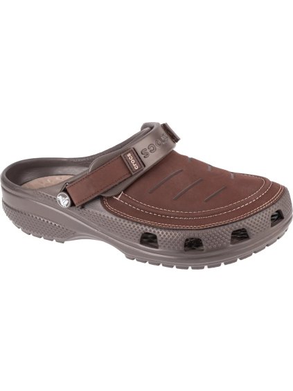 TMAVĚ HNĚDÉ PÁNSKÉ NAZOUVÁKY CROCS YUKON VISTA II CLOG