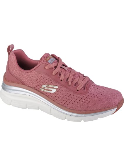 RŮŽOVÉ DÁMSKÉ TENISKY SKECHERS FASHION FIT - MAKE MOVES (Velikost 36)