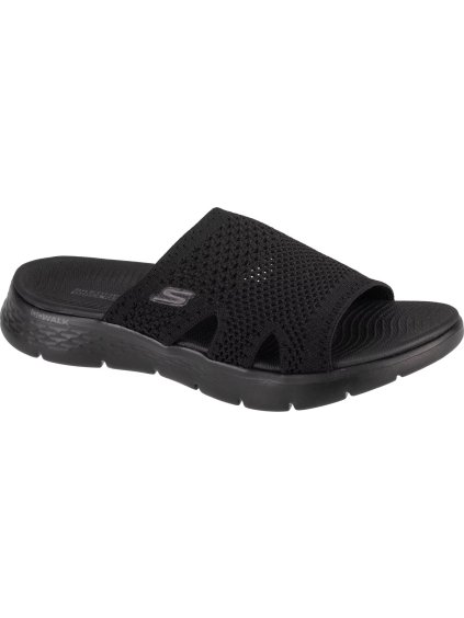 ČERNÉ DÁMSKÉ PANTOFLE SKECHERS GO WALK FLEX SANDAL - ELATION (Velikost 35)