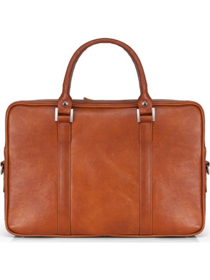 HNĚDÁ KOŽENÁ TAŠKA NA NOTEBOOK (Velikost ONE SIZE)