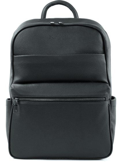 ČERNÝ KOŽENÝ BATOH JASPER (Velikost ONE SIZE)