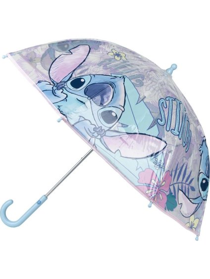 MODRO-FIALOVÝ DĚTSKÝ DEŠTNÍK LILO AND STITCH (Velikost ONE SIZE)