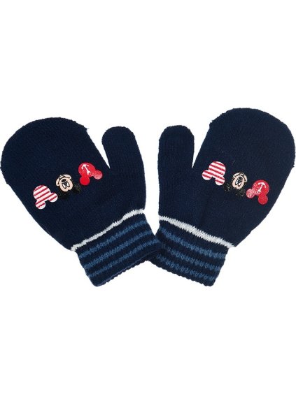 MICKEY MOUSE TMAVĚ MODRÉ DĚTSKÉ PALČÁKY (Velikost ONE SIZE)