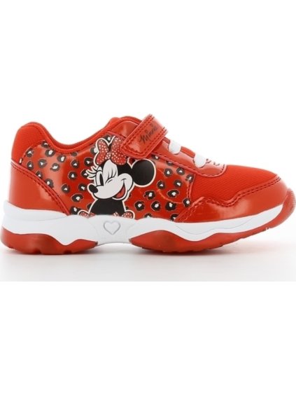 ČERVENÉ SVÍTÍCÍ TENISKY MINNIE MOUSE (Velikost 24)