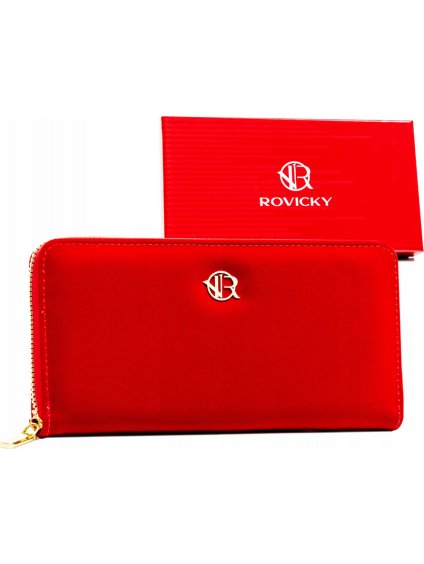 ROVICKY ČERVENÁ HLADKÁ PENĚŽENKA V365 (Velikost ONE SIZE)