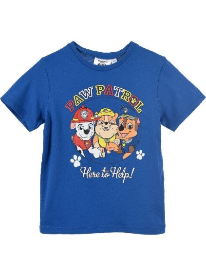 MODRÉ CHLAPECKÉ TRIČKO PAW PATROL (Velikost 102)