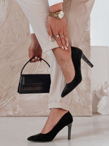 DÁMSKÉ ČERNÉ ELEGANTNÍ LODIČKY (Velikost 38)