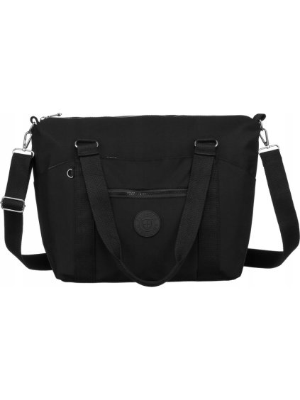 PETERSON ČERNÁ VELIKÁ TEXTILNÍ SHOPPER TAŠKA (Velikost ONE SIZE)