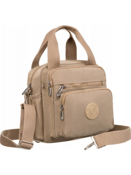 PETERSON BÉŽOVÁ TEXTILNÍ CROSSBODY TAŠKA/BATOH (Velikost ONE SIZE)
