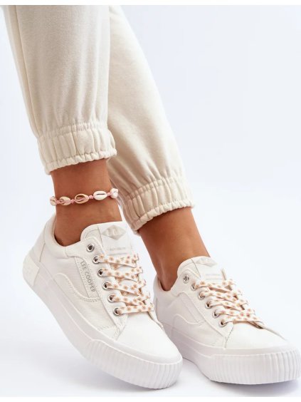 BÍLÉ DÁMSKÉ TENISKY LEE COOPER (Velikost 38)