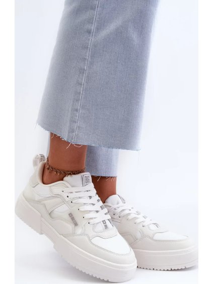 BÍLÉ DÁMSKÉ TENISKY BIG STAR MEMORY FOAM SYSTEM (Velikost 38)