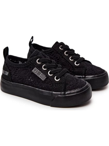 ČERNÉ OPENWORK SNEAKERS BIG STAR (Velikost 27)