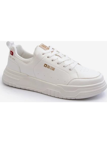 BÍLÉ PÁNSKÉ TENISKY MEMORY FOAM SYSTEM BIG STAR (Velikost 42)