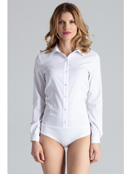 DÁMSKÁ BÍLÁ KOŠILE BODY (Velikost L)