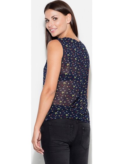 DÁMSKÝ MODRÝ POLOPRŮHLEDNÝ NÁTĚLNÍK K139 NAVY